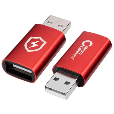 Bild av Safe Charge USB A Data Blocker adapter (röd)