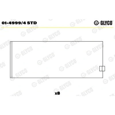 Bild av Vevstakslager GLYCO 01 4999/4 STD