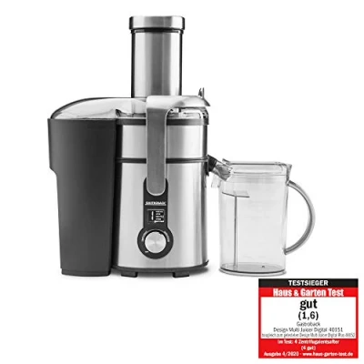 Bild av Gastroback juicepress 40151 design multi juicer digital, 1 300 watt professionell motor, XXL påfyllningsfack (Ø 84 mm), 5 hastighetsinställningar