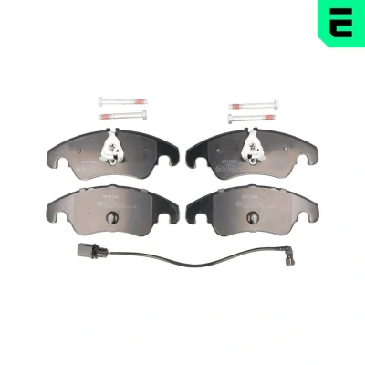 Bild av OPTIMAL BP 12442 Jeu de plaquettes frein Essieu avant contact signal d&#039;usure inclus avec vis d&#039;étrier AUDI: Q5, A5 B8 Coupe