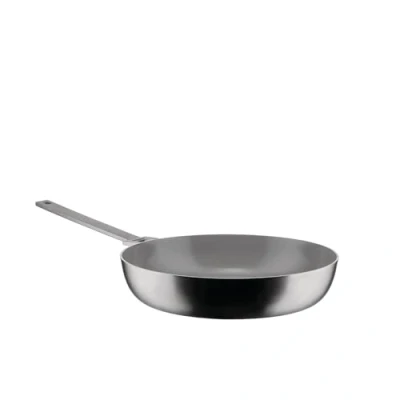 Bild av Alessi Convivio DC114/28 djup design stekpanna multiplicera, lämplig för induktion, 8/10 rostfritt stål med PVD och magnetisk stålbotten, keramisk non stick interiör, matta