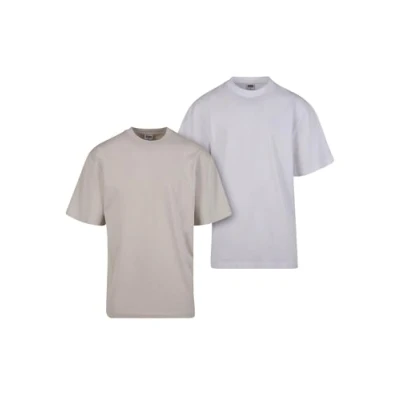 Bild av Urban Classics TALL TEE 2PACK Tshirt bas, Storlek: Small, Cloud white