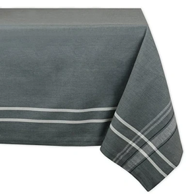 Bild av DII fransk rand bordsskiva kollektion bondgårdsstil matbord linne bordsduk, 60 x 120, grå Chambray