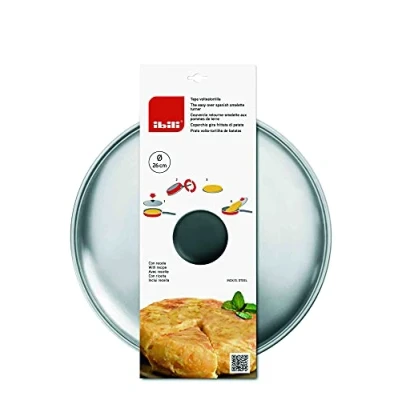 Bild av IBILI 715826 lock/vändbar för Tortillas 26 cm, rostfritt stål, silver, x 5 cm