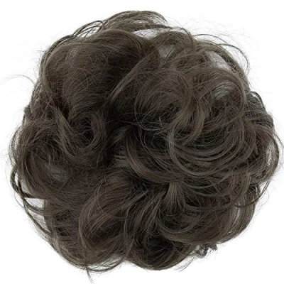 Bild av CAISHA Hårstycke Hårelastiskt Updos Brudfrisyrer Voluminös Lockigt Bulle Askbrun G10A