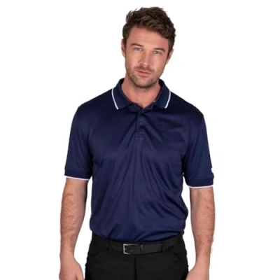Bild av Island GREEN Herr 2023 IGTS1899 Back Yoke Detalj Golf Pikétröja