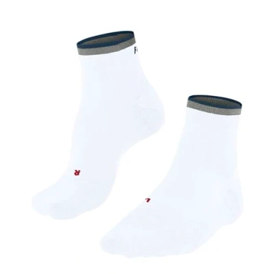 Bild av FALKE herr löparstrumpor RU4 Endurance Short M SSO bomull funktionellt material antiblåst 1 par, vit (White 2002) ränder, 4243