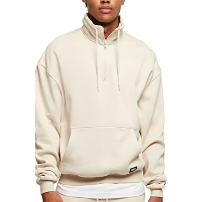 Bild av Urban Classics Organic Drawstring Troyer Sweatshirt, Storlek: XS, Softseagrass