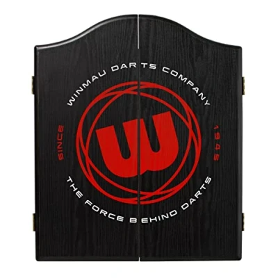 Bild av Winmau W Roundel Design Dartboard Cabinet Wooden Darts with Scoreboard