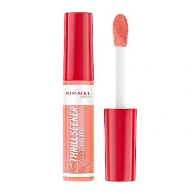 Bild av Rimmel London Thrill Seeker Glassy Gloss läppglans Peachy Vibes 10 ml