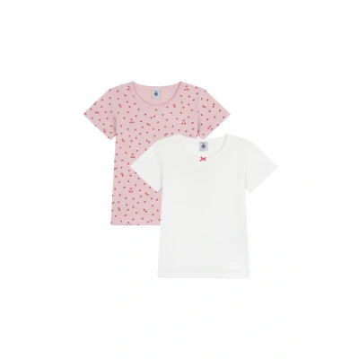 Bild av Petit Bateau Kortärmad t shirt i bomull för barn med äppeltryck, Variant 1, 12 �r