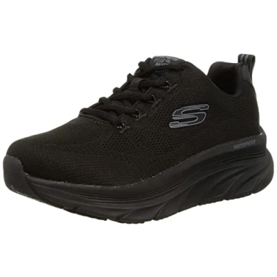 Bild av Skechers dam Sneaker D&#039;Lux Walker Get Oasis, Svart Mesh/Trim, 38 EU
