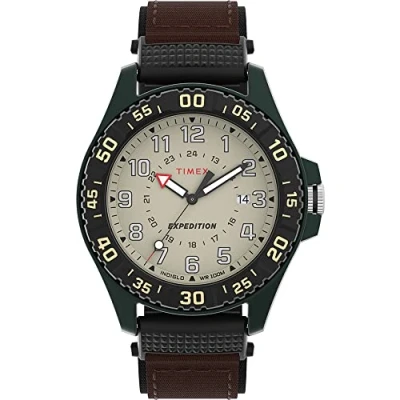 Bild av Timex Expedition för män husbilsklocka med urtavla analog display och nylonrem, gRÖN, utomhus&quot; eller &quot;robust