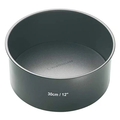 Bild av MasterClass Tårtform, Non Stick, Rund, Löstagbar Botten, Grå, 30 cm, KCMCHB57