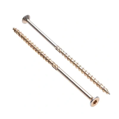 Bild av Träskruvar från Platt Huvud Keple 8 mm x 160 Självgängande Torxskruvar för trä och Järnvägsrälsar Golvskruvar långa Skruvar Sammanfogning Konstruktion Pack of 50 pcs