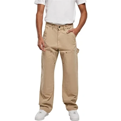 Bild av Urban Classics Double KNEE Carpenter Tygbyxor, Storlek: 44, Unionbeige