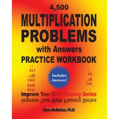Bild av 4,500 Multiplication Problems with Answers Practice Workbook: Improve Your Math Fluency Series: 24