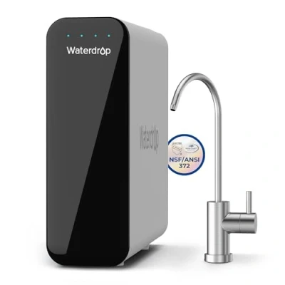 Bild av Waterdrop TSU 0,01μm Ultra filtrering under diskbänken vattenfilter system, 3 stegs hög kapacitet, USA teknik, smart panel, inget avfallsvatten, 2 års livstid