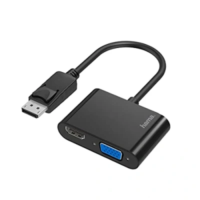 Bild av HAMA Adapter Multimedia 2 in 1 DisplayPort VGA/HDMI 4K