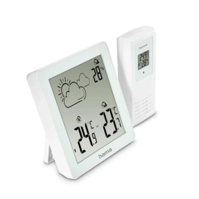 Bild av Hama väderstation &quot;Zakynthos&quot;, termometer, hygrometer, med utomhussensor, vit