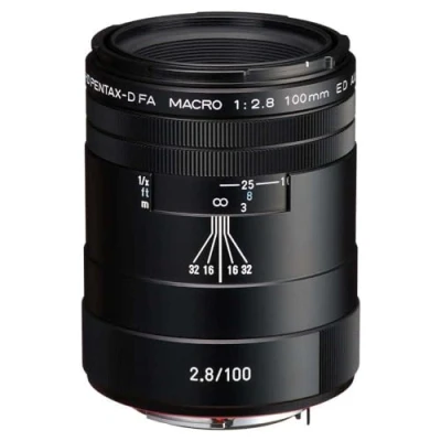 Bild av HD PENTAX D FA MACRO 100 mm F2.8ED AW makrolins, dammtät, väderbeständig (allväder) konstruktion, svart