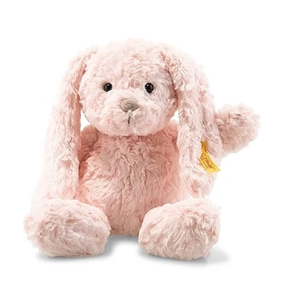 Bild av Steiff Tilda Hare 30 cm plyschhare med hängande öron gosedjur för barn soft cuddly friends rörlig och tvättbar rosa (080623)