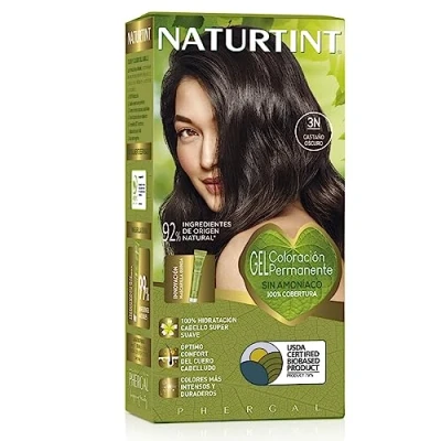 Bild av Naturtint coloration without ammonia, 100% gray coverage, vegetable ingredients, natural and durable color, 3n dark chestnut, 170ml