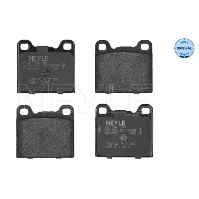 Bild av MEYLE 025 207 5514 Jeu de plaquettes frein ORIGINAL Quality Essieu arrière contact signal d&#039;usure exclu avec tôle anti bruit