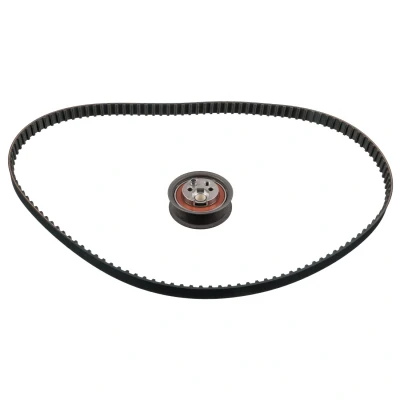 Bild av FEBI BILSTEIN 14658 Kit de distribution 124 avec denture trapézoïdale Galet tendeur compris AUDI: 80 B4 Berline, A6 C4 Avant, Berline