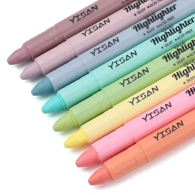 Bild av YISAN Bibel överstrykningspennor, bibelmarkeringspennor, bibelhighlighter pastell, markörpennor set, 8 färger, 70641