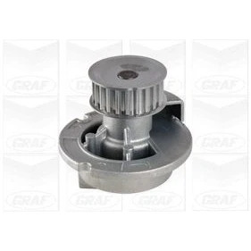 Bild av GRAF PA727 Pompe à eau 23 avec bague d&#039;étanchéité mécanique Tôle d&#039;acier 59,28 pour transmission par courroie de distribution OPEL: Corsa C 3/5 portes