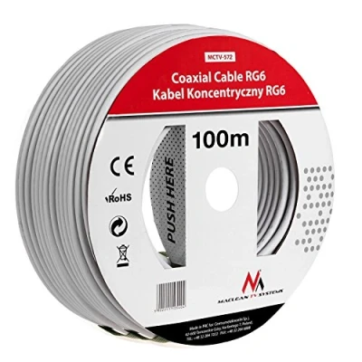 Bild av Maclean MCTV 571 SAT antennkabel koaxialkabel RG6 1.0CCS kabel (100 M)