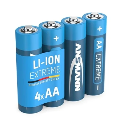 Bild av ANSMANN Extreme Lithium Batterie AA Mignon un Pacco da 4 1,5V LR6 Alta capacità, estremamente leggera potenza + 700% in piu di Alkaline