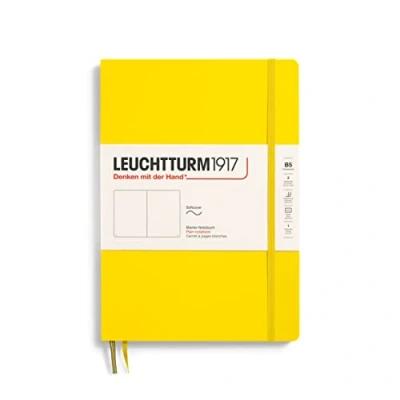 Bild av LEUCHTTURM1917 355287 Anteckningsbok sammansättning (B5), mjukt omslag, 123 numrerade sidor, tom, citron