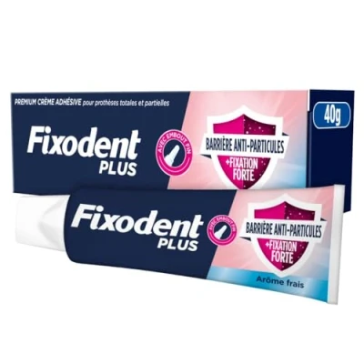 Bild av Fixodent Plus partikelbarriär + stark fastsättning