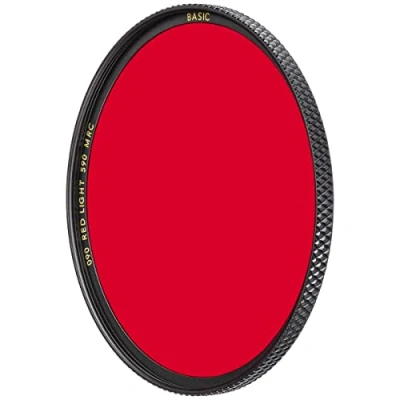Bild av B W rödfilter ljus 090 MRC Basic 49 mm (16 x kompenserad, professional), 1102678, svart