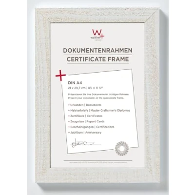 Bild av walther design HO130V hem träram, 1 (21 x 29,7 cm), polarvit
