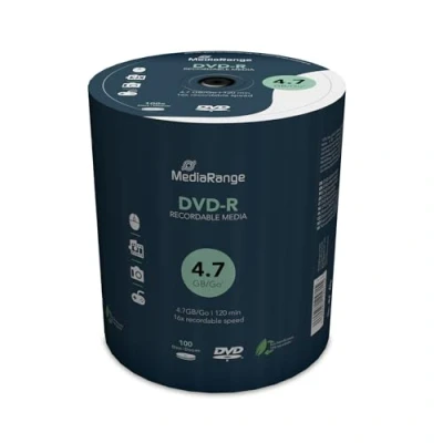 Bild av MediaRange DVD R 4,7 Gb120 min 16 x hastighet, tårta 100