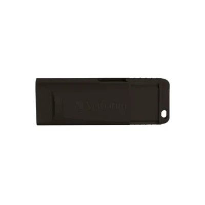 Bild av Verbatim Slider USB minne Drive 128 GB, 2.0, minnessinne, för bärbar dator Notebook Ultrabook TV bilradio, 2.0 pinne, datasticka med skjutmekanism, svart