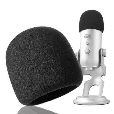 Bild av YOUSHARES Mikrofonskumskydd Mic Windscreen Stor storlek Pop Filter Cover för Blue Yeti, Yeti Pro, MXL, Audio Technica Microphone