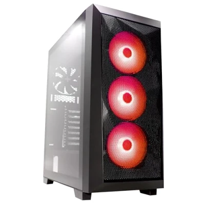 Bild av Xilence Xilent Breeze X712.RGB spelPC fodral, 3 x 120 mm ARGB fläkt, 1 PWM ATX Midi Tower, svart