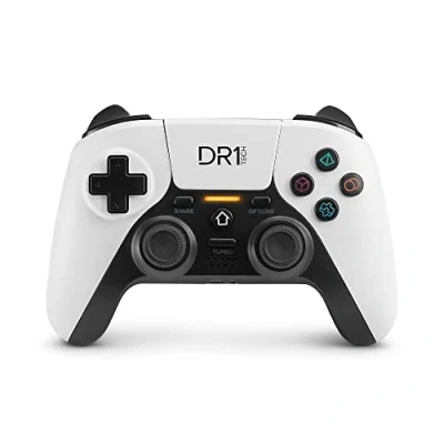 Bild av DR1TECH ShockPad II Controller För PS4 / PS3 Trådlös Joystick Spel DESIGN NEXT GEN Kompatibel Med PC IOS Touch Pad Kapacitet och Dubbel Vibration (Vit)