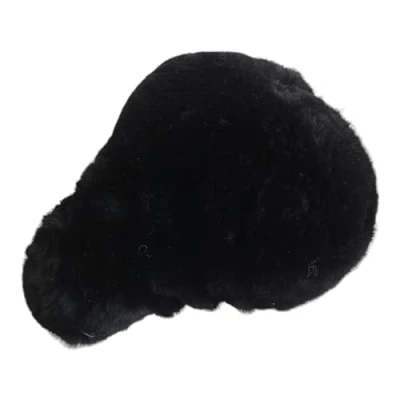 Bild av Naturasan Cykelsadel lammskinn överdrag cykelsadelöverdrag av merino lammskinn, fårskinn cykel varm vinter sätesskydd (svart, 30 x 25 cm (storlek L))