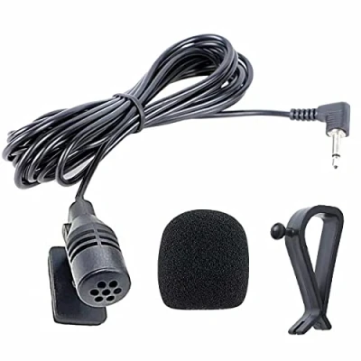 Bild av NewTH mikrofon 3,5 mm handsfree för fordon huvudenhet DVD GPS Bluetooth Audio Radio Stereo, Plug and Play, 9,85 FT