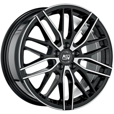 Bild av MSW 72 Gloss Black Machined Face 7x17 5/112 ET35 B73.1