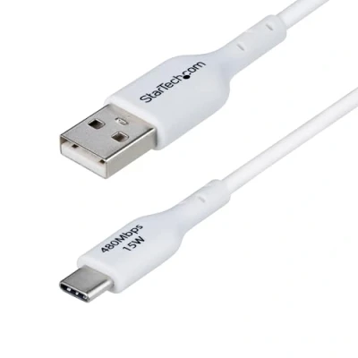 Bild av StarTech.com 3ft (1m) White USB A to C Charging Cable/Cord M/M cable 24 pin 1 m