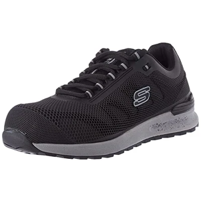 Bild av Skechers Herr Bulklin Bragoo Sneaker, Svart Kpu nät, 45.5 EU