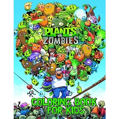 Bild av Plants vs Zombies Coloring Book: Over 50 Funny Pages for Kids to Creative