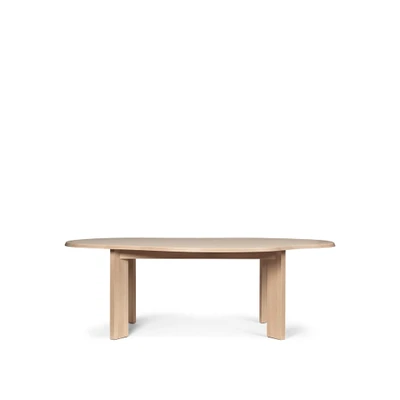 Bild av Ferm Living Tarn Dining Table Matbord 220 White Oiled Beech W220 x D118.5 H73 cm