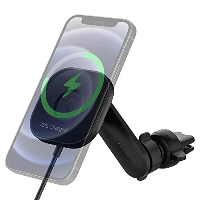 Bild av Spigen OneTap Pro Designad för Magsafe Fast Wireless Car Charger Mount (Magnetiskt Levitate &amp; Snabbladdning iPhone 12 Modeller Även Max modellen)